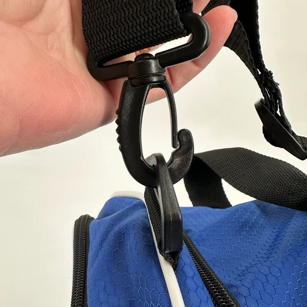 Adidas Royal Blue/Black Multi Pocket Large Gym/Travel Bag Like New Adidas Logo
